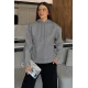 Kadın Alo Baskılı Kapşonlu Sweat
