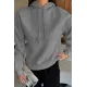 Kadın Alo Baskılı Kapşonlu Sweat
