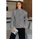 Kadın Alo Baskılı Kapşonlu Sweat