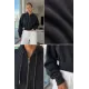 Kadın Kapşonlu Kısa Fermuarlı Sweat