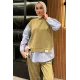 Kadın Kol Ve Etek Ucu Pileseli Oysho Takım