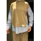 Kadın Kol Ve Etek Ucu Pileseli Oysho Takım