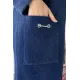 Kadın Dik Kruvaze Yaka Sakal Uzun Ceket
