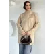 Boğaz Yaka Nakışlı Tunik