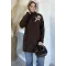 Boğaz Yaka Nakışlı Tunik