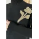 Boğaz Yaka Nakışlı Tunik