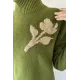 Boğaz Yaka Nakışlı Tunik