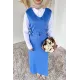 Kadın Aplikeli Çiçekli Kısa Kol Elbise