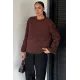 Kadın Simit Yaka Sakallı Bluz