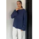 Kadın Simit Yaka Sakallı Bluz
