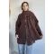 Kadın Atkı Detaylı Arkası Nakışlı Ceket