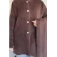 Kadın Atkı Detaylı Arkası Nakışlı Ceket
