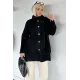 Kadın Atkı Detaylı Arkası Nakışlı Ceket