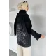 Kadın Atkı Detaylı Arkası Nakışlı Ceket