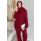 Kadın Saç Örgülü Atkılı İkili Takım