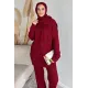 Kadın Saç Örgülü Atkılı İkili Takım