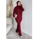 Kadın Saç Örgülü Atkılı İkili Takım