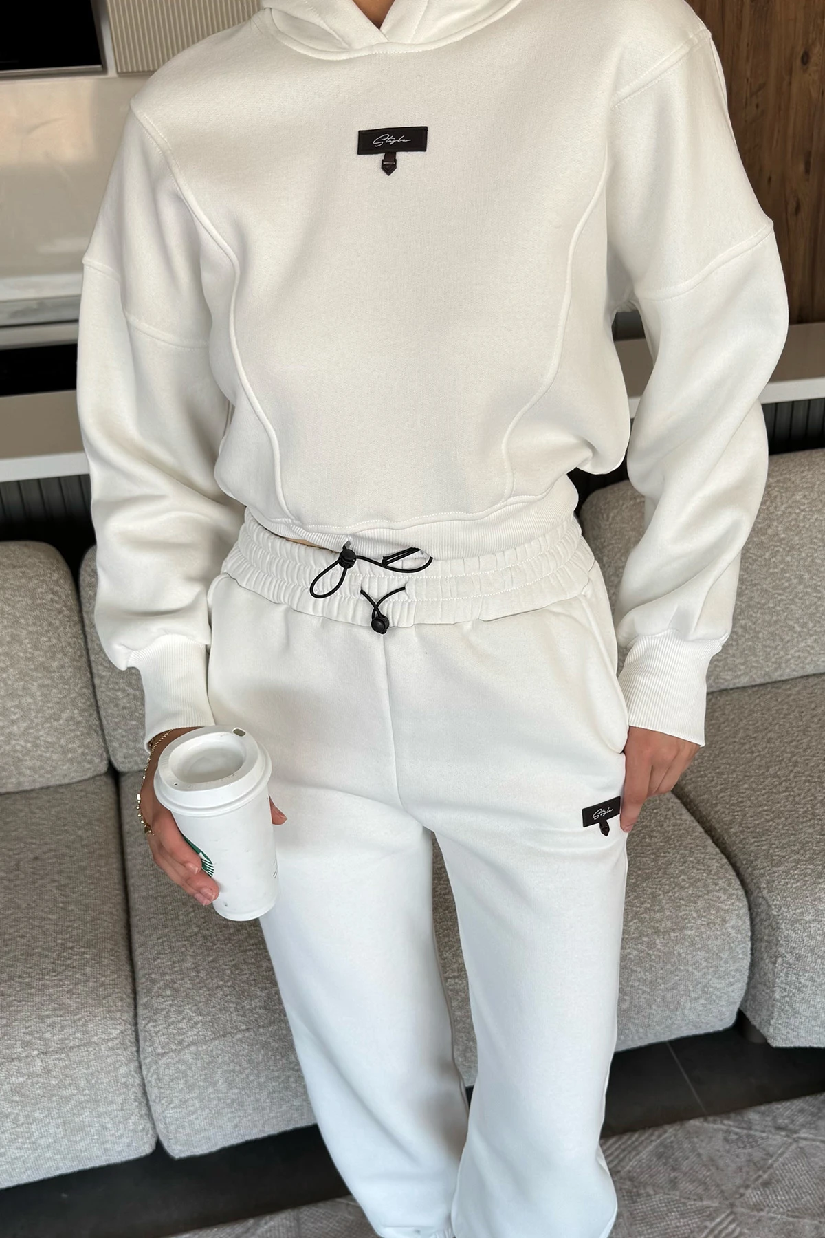 Kadın Sweat Crop Takım