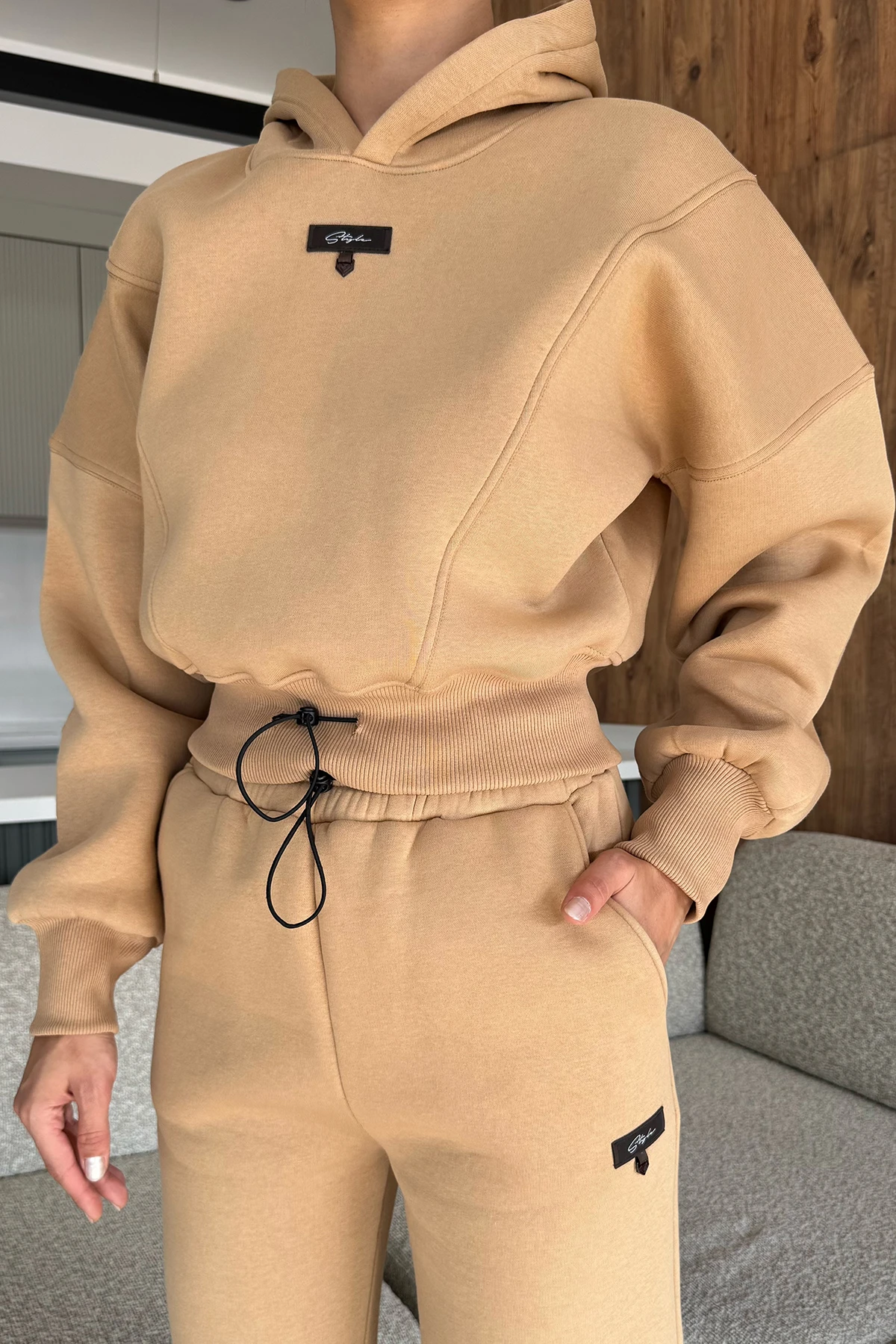 Kadın Sweat Crop Takım