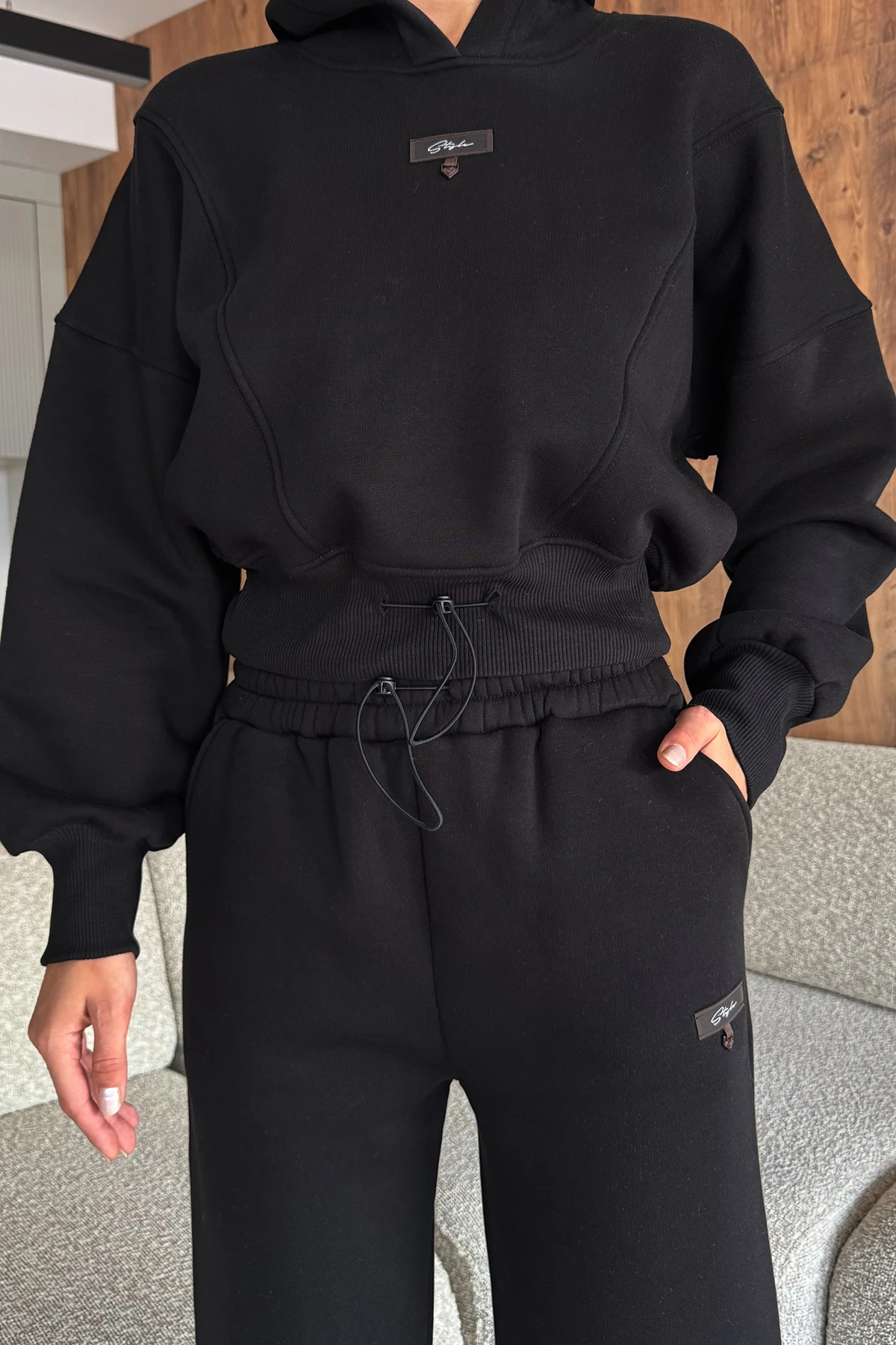 Kadın Sweat Crop Takım