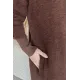 Kadın 4 Düğmeli Kollu Fermuarlı Ceket