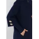 Kadın 4 Düğmeli Kollu Fermuarlı Ceket