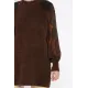 Kadın Kolları Kumaş Tunik