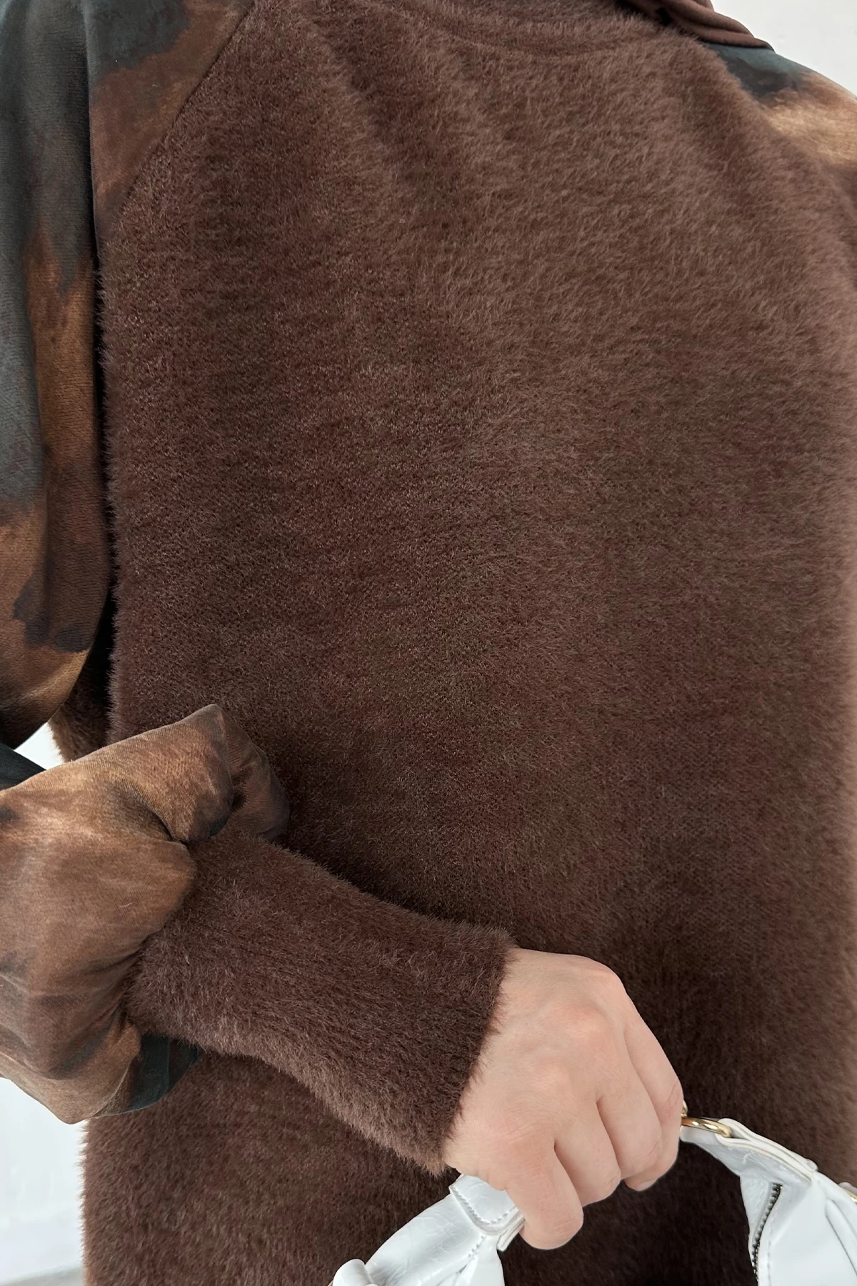 Kadın Kolları Kumaş Tunik