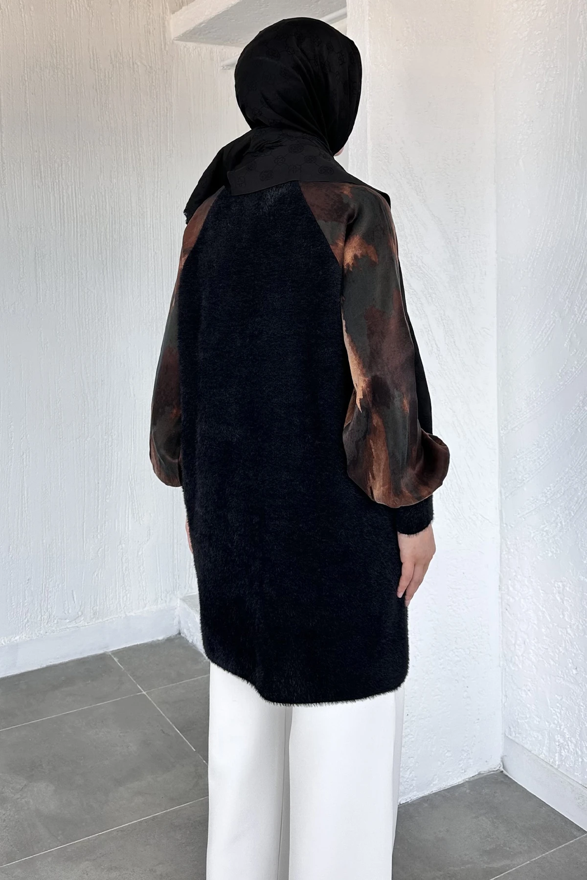 Kadın Kolları Kumaş Tunik