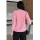 Kadın Omuzu Ve Kolu Taşlı Kalp Düğmeli Ceket