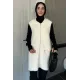 Kadın Kısa Kol Fermuarlı Yelek