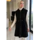 Kadın Omuzlu Fermuarlı Kapşonlu Yelek