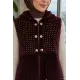 Kadın Taş Baskılı Yelek