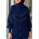 Kadın Fırfırlı Triko Ceket