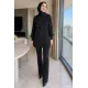 Kadın Fırfırlı Triko Ceket