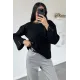 Kadın Yakası Taşlı Bluz
