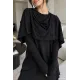 Kadın Top Desenli Pelerinli Takım