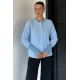 Kadın Omuzu Ve Kolu Taşlı Kalp Düğmeli Ceket