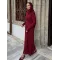 Kadın Önü Düğmeli Uzun Elbise