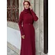 Kadın Önü Düğmeli Uzun Elbise