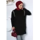 Kadın Omuzları Taşlı Tunik