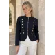 Düğmeli Blazer Kısa Ceket