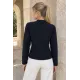 Düğmeli Blazer Kısa Ceket