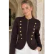 Düğmeli Blazer Kısa Ceket
