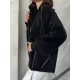 Kadın Astarsız Deri Detaylı Ceket
