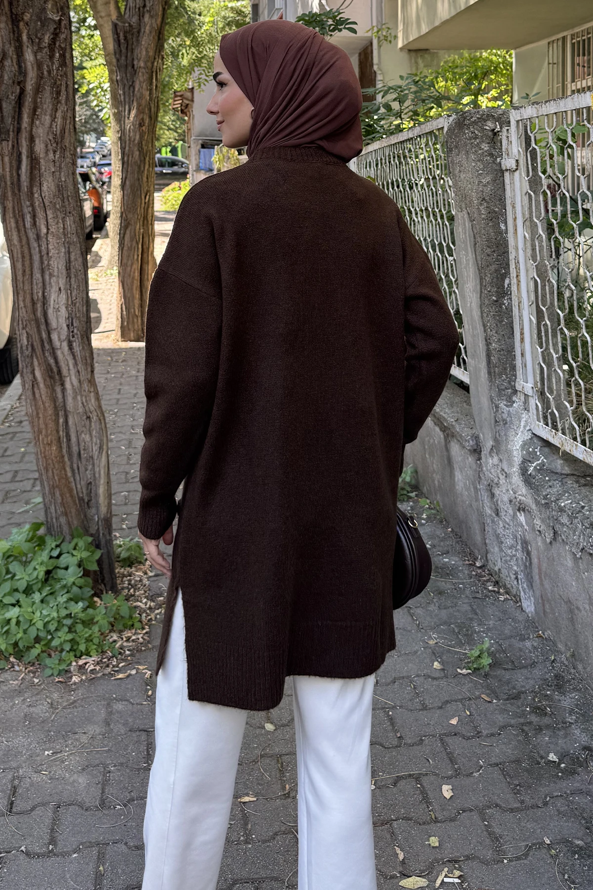 Kadın Kendinden Desenli Tunik