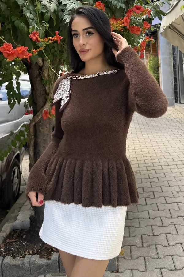 Kadın Sakal Flarlı Bluz