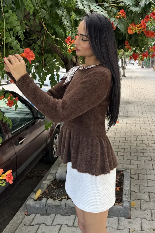 Kadın Sakal Flarlı Bluz