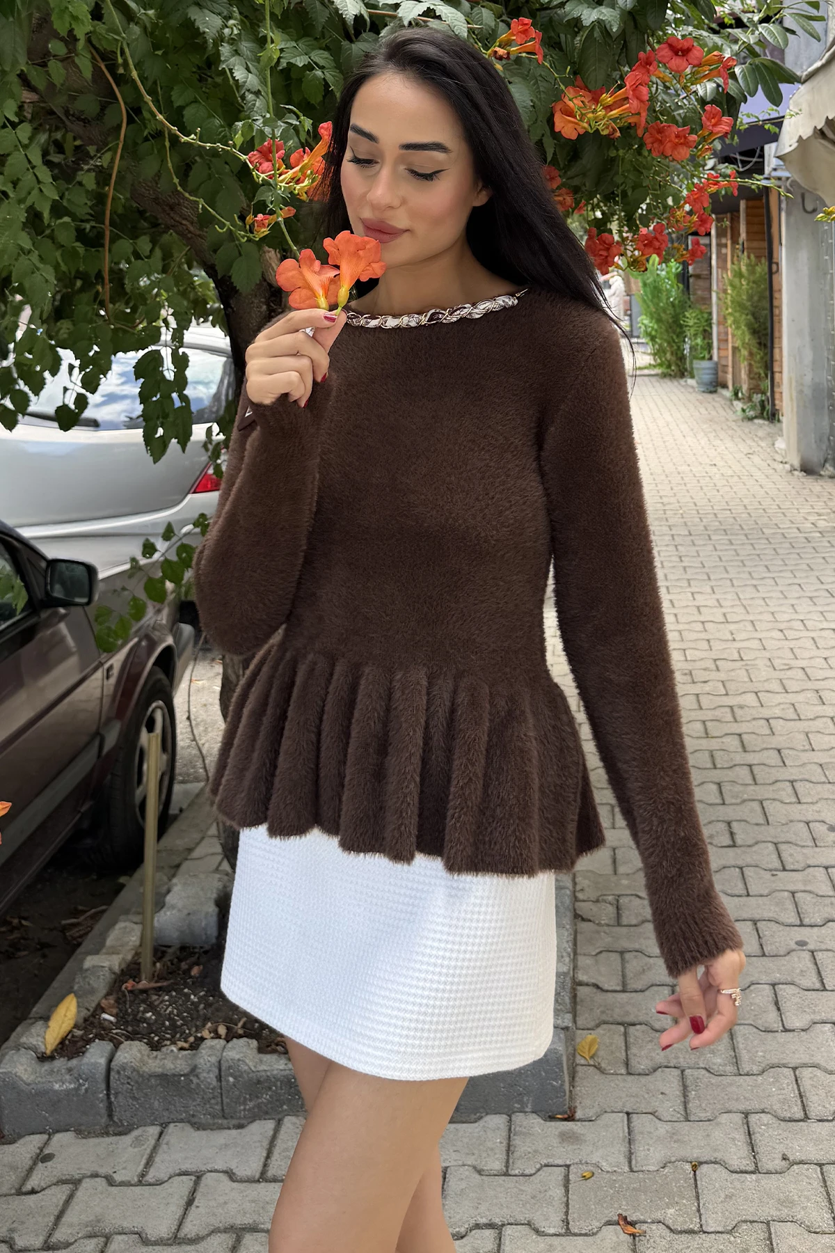 Kadın Sakal Flarlı Bluz