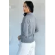 Kadın Düğme Ve Fuarli Bluz